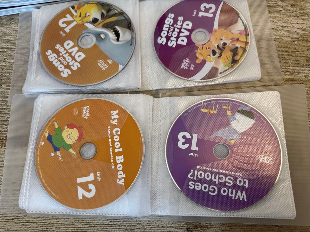 グレープシード　grapeSEED 英語教材　1〜16 CD.DVDセット