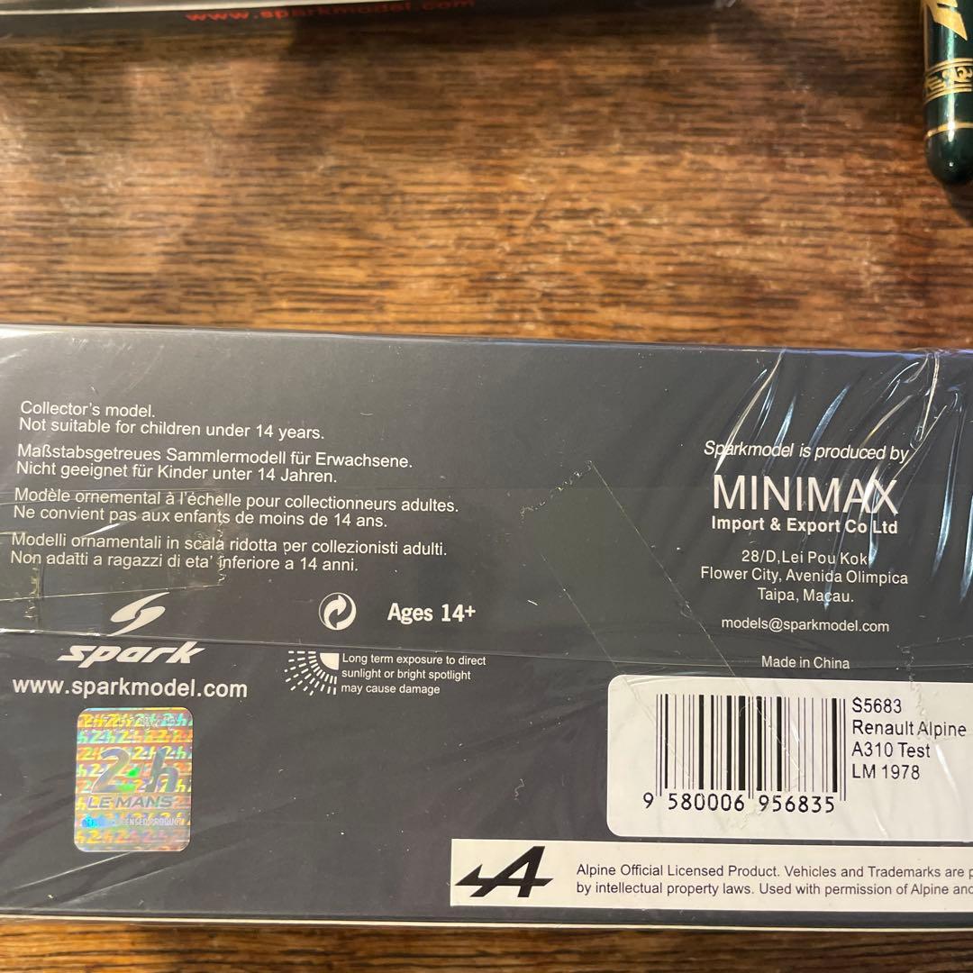絶版　1/43 ルノー　アルピーヌ　A310 1978年　ルマン24時テスト