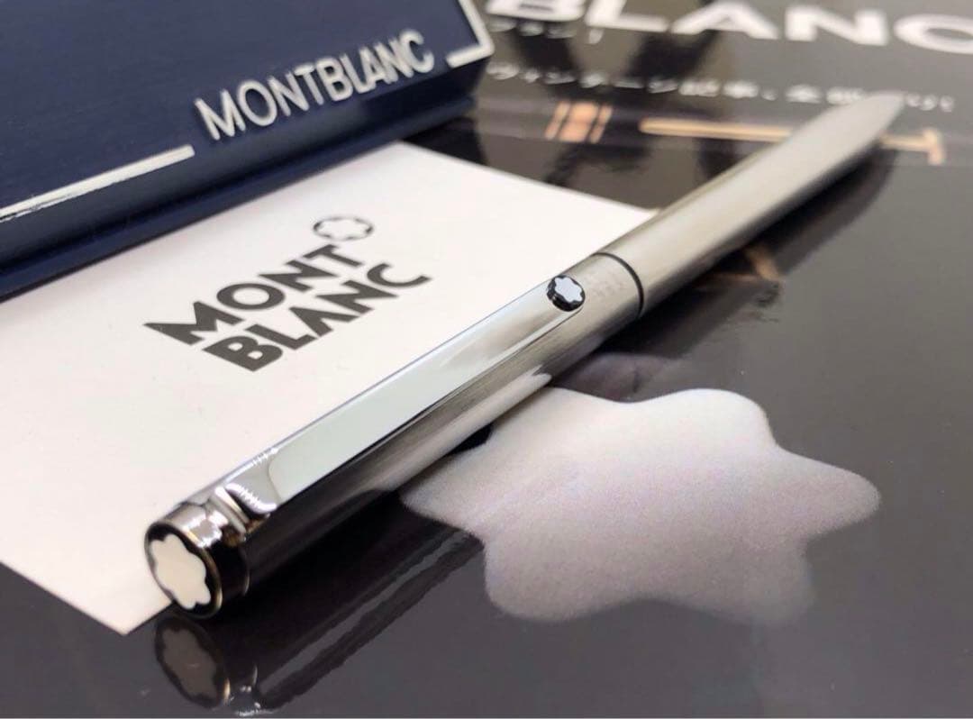 カスタム品！1本は欲しい2カラーボールペンNo2735輝くバフ仕上げ★モンブラン