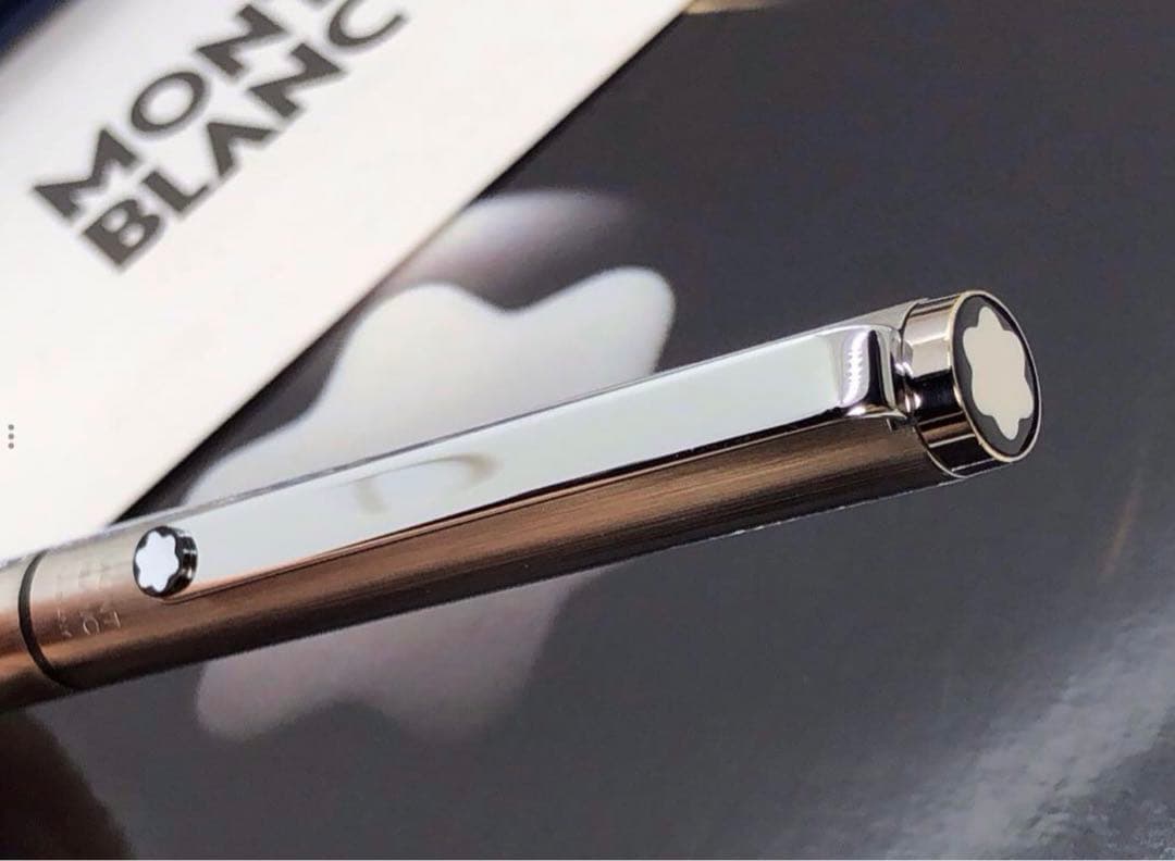 カスタム品！1本は欲しい2カラーボールペンNo2735輝くバフ仕上げ★モンブラン