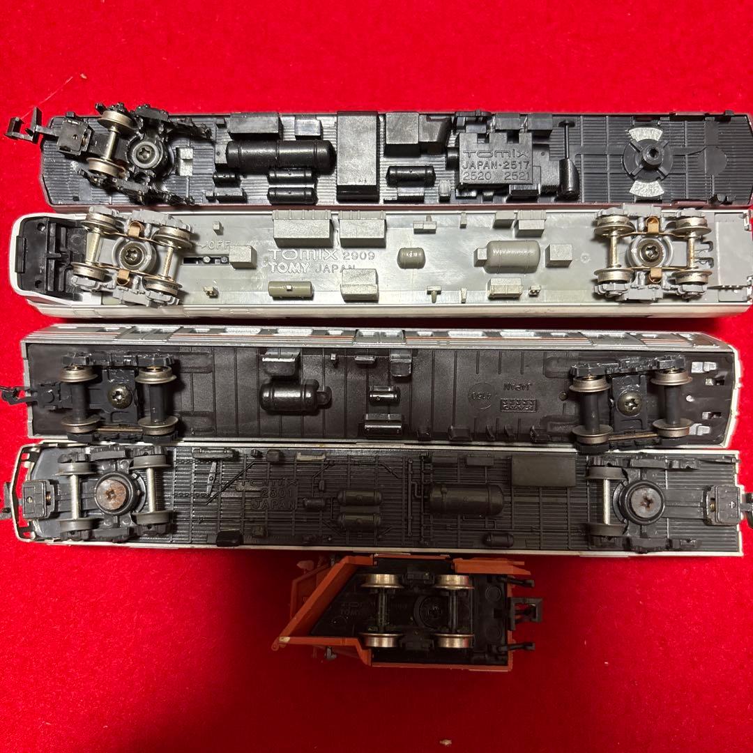 レール 多数部品大量まとめ出品ジャンク品tomix 他 車両6台　値引きできます