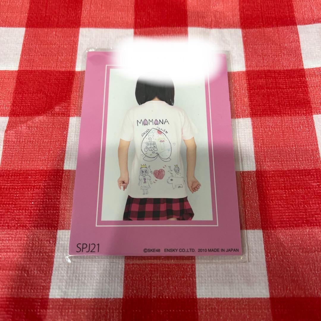 SKE48 生写真 鬼頭桃菜 三上悠亜 ジャージカード トレカ 直筆サイン部分