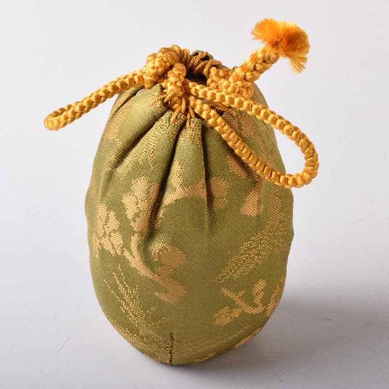 茶道具　平安　笹田有祥作　摸　六祖　茶入　仕覆付　共箱　V　7870