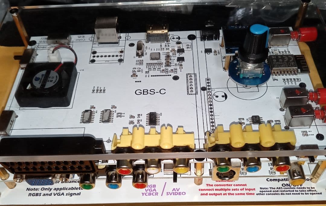 技適取得済みESP-12F搭載 gbs control RGB(SCART規格)