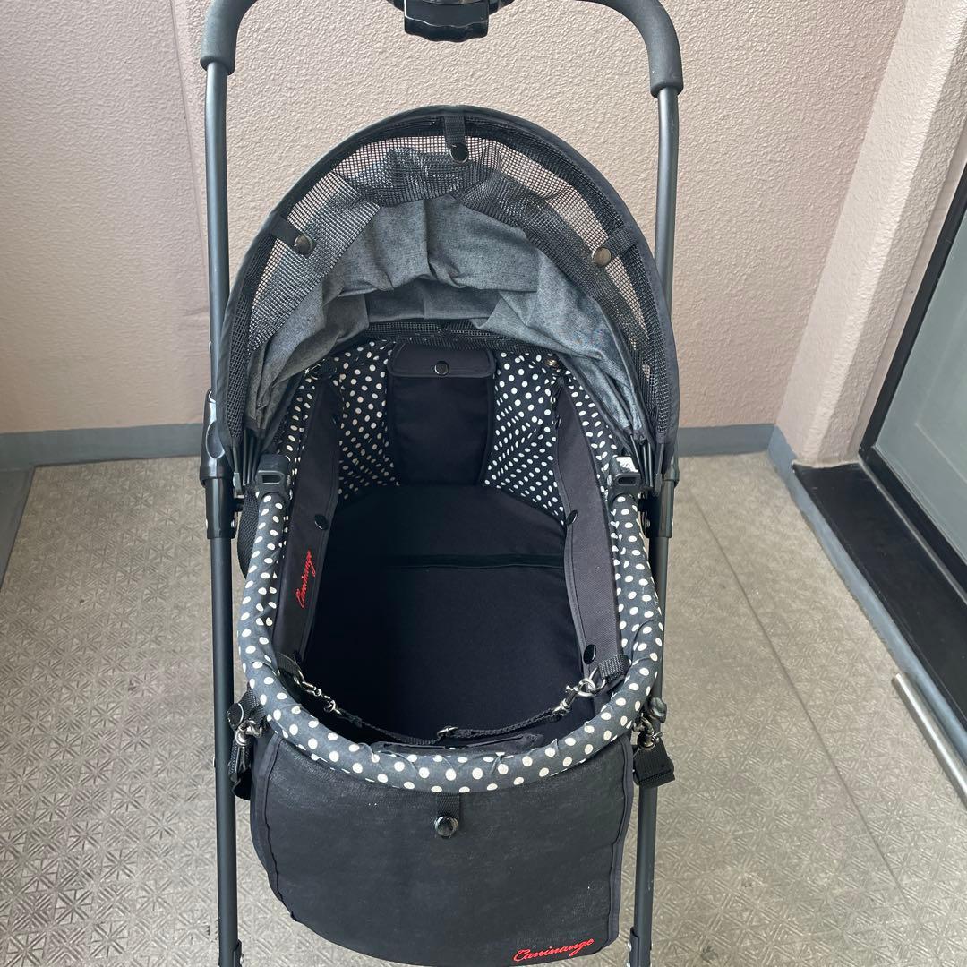 天使のカート シャンアンジェ クラシックデニム Sサイズ　ドット柄　カート付き