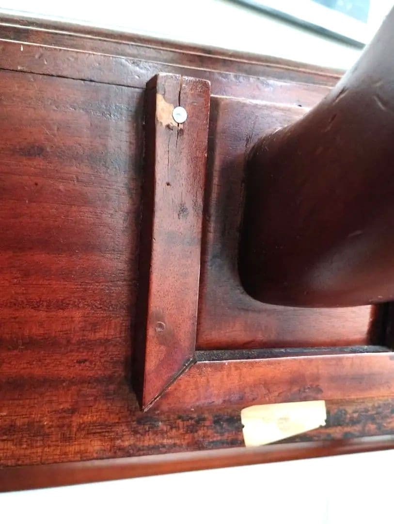 アンティーク調 マホガニー無垢 スーツハンガーラック