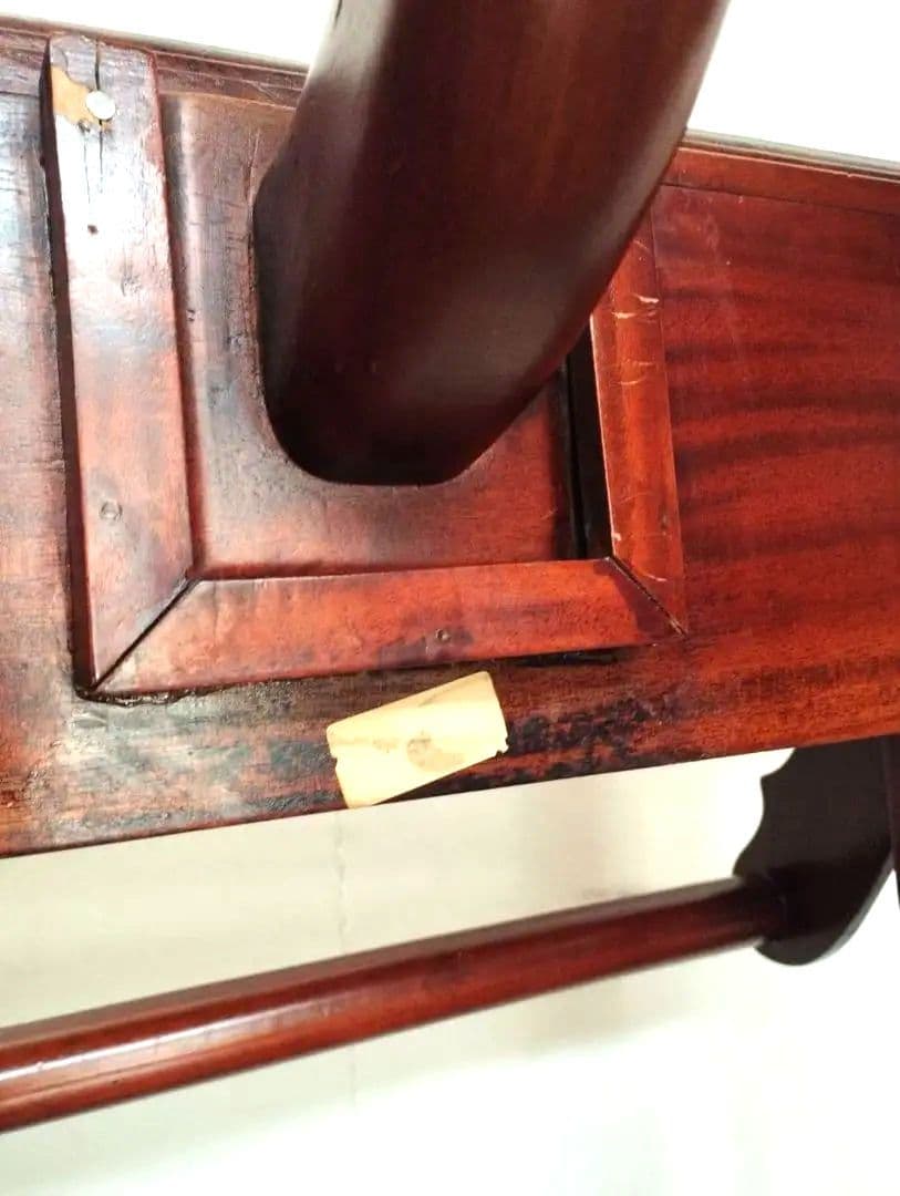 アンティーク調 マホガニー無垢 スーツハンガーラック