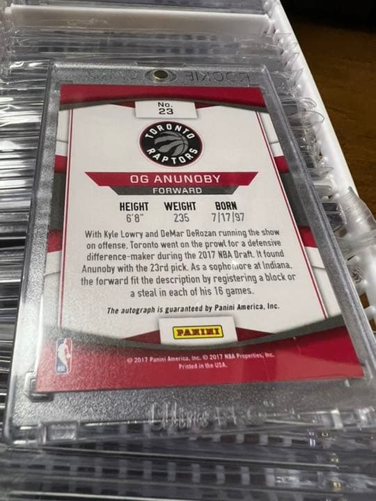 nbaカード OG anunoby next day autograph RC
