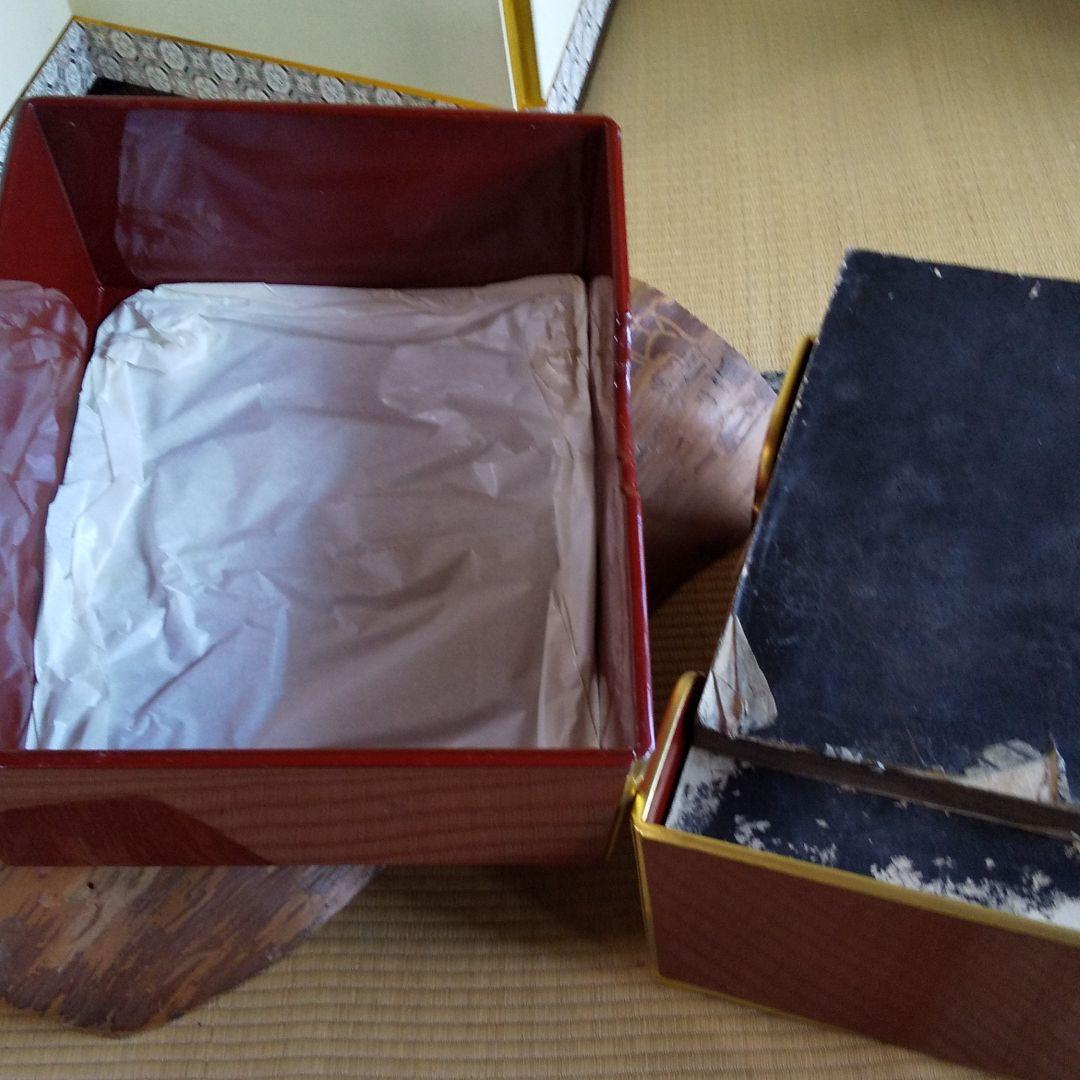 漆塗り箱+古書5冊