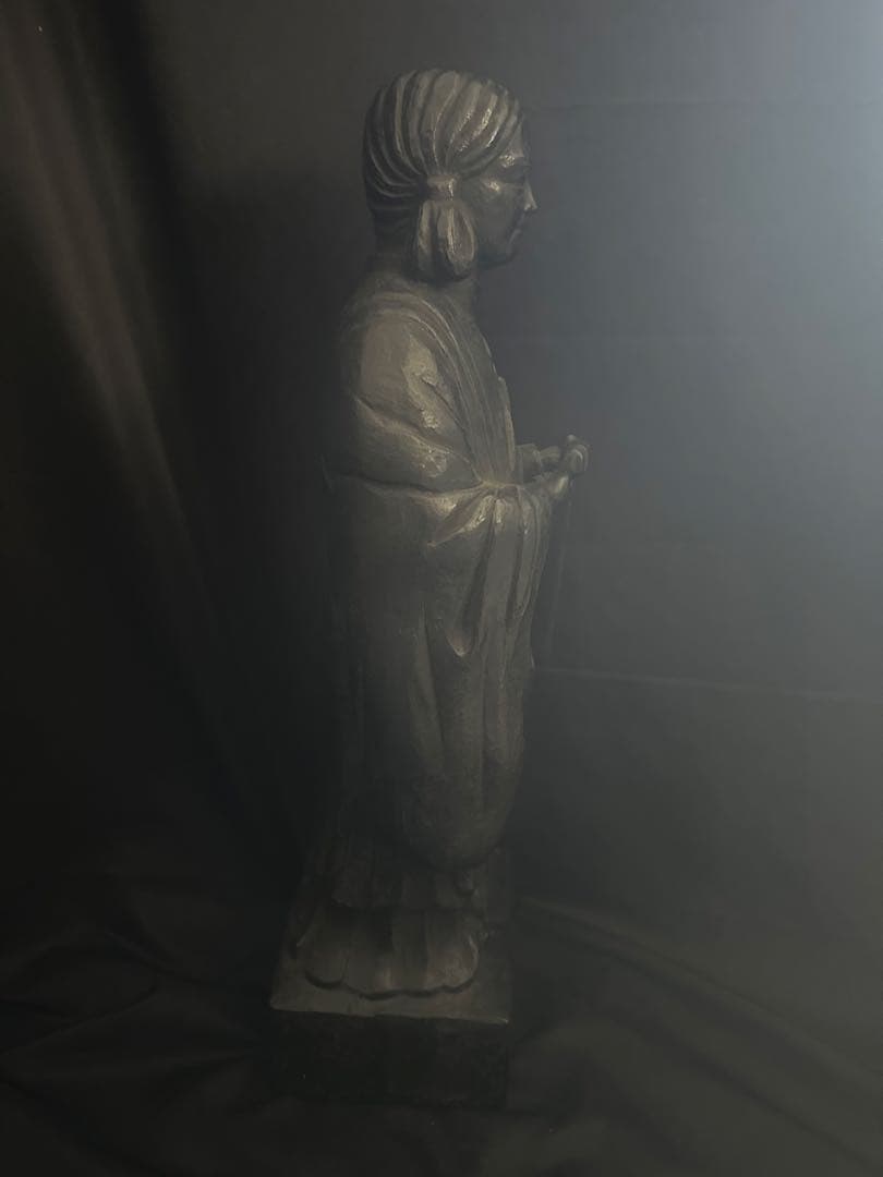 聖徳太子 銅製 像 高さ53cm 板坂辰治氏作/アンティーク