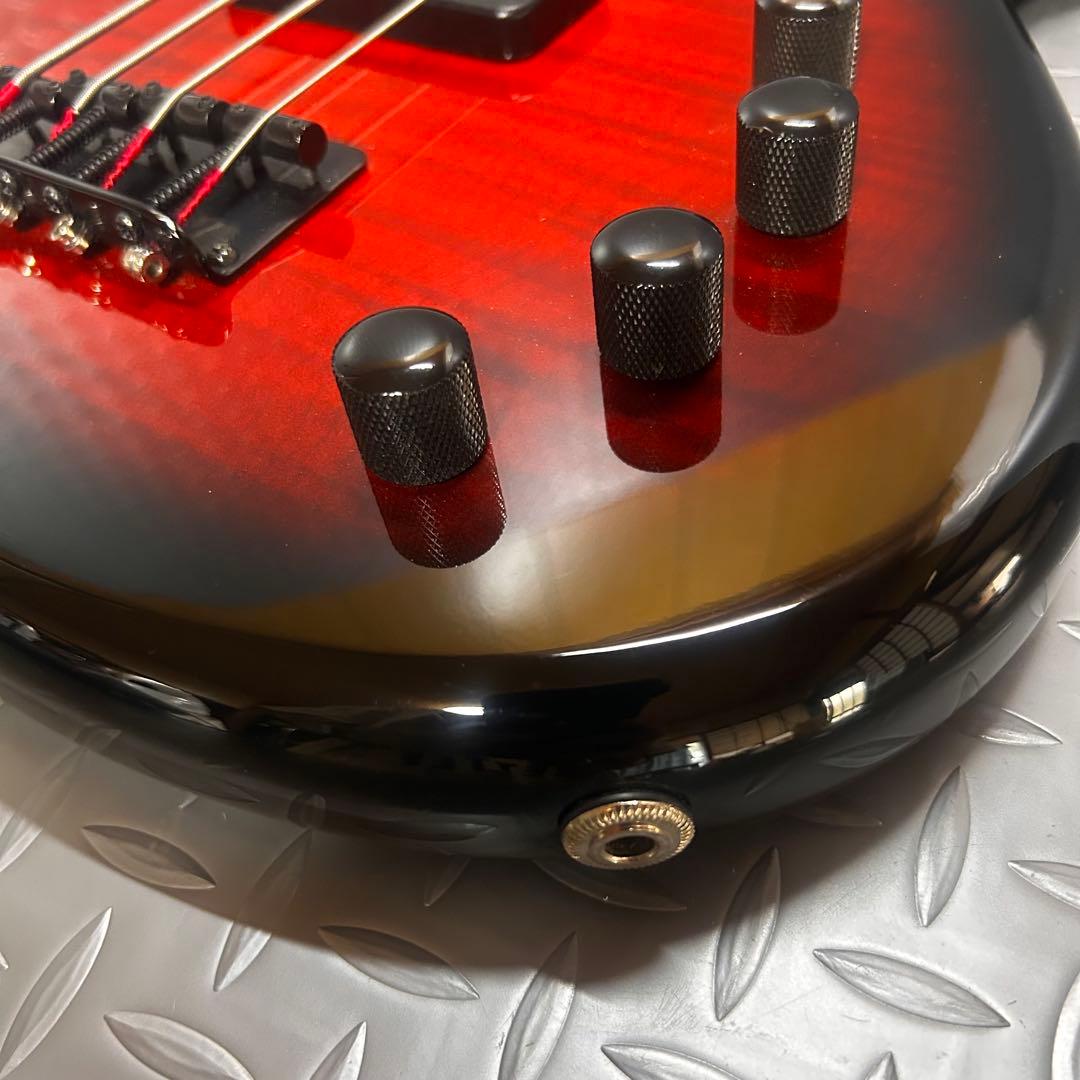 【美品】Aria ProⅡ SB-380 アクティブベース 4弦 フレイムトップ