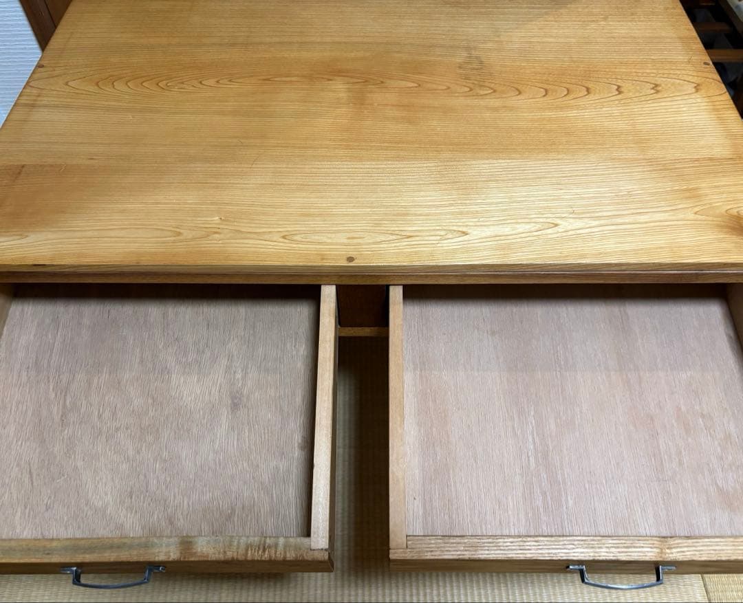 アンティーク 文机 テーブル センとナラ リペア済み