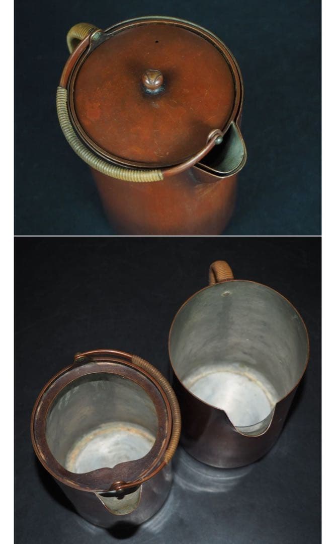 送料無料江戸天保9年道光18年相当京都の名工7代金屋五良三郎造緋毛類銅提炉共箱