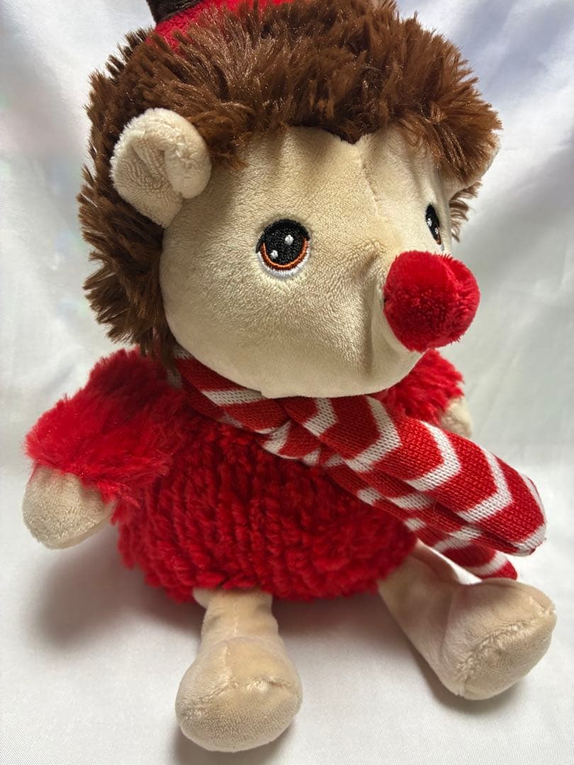 稀少　Keel Toys Keeleco ぬいぐるみ クリスマス衣装　ハリネズミ