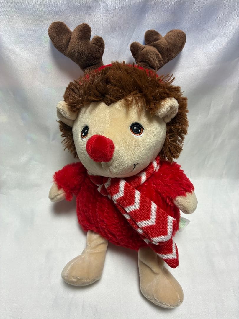 稀少　Keel Toys Keeleco ぬいぐるみ クリスマス衣装　ハリネズミ