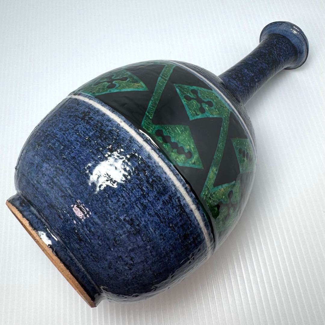 新品 九谷焼 松本佐一 花入 花瓶 名匠 伝統工芸 石川県指定無形文化財保持者