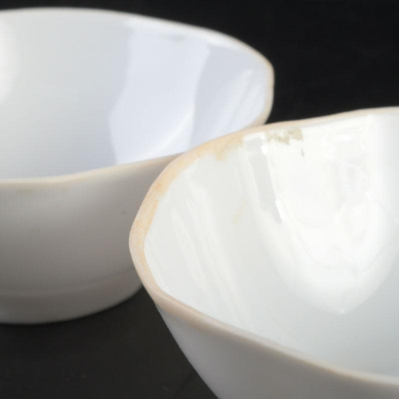 中国　徳化窯白磁　煎茶碗　一對　V　9277E