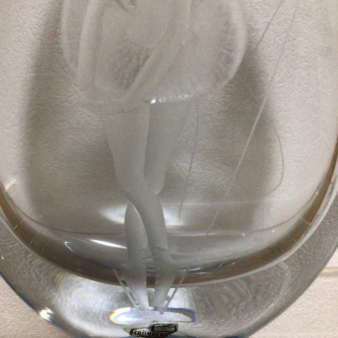 スエーデン　作家物　ガラス製　　スケーター　少女