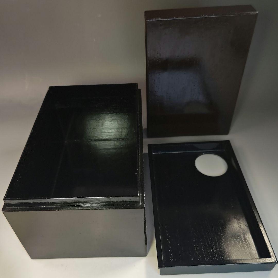 イ793 茶箱『茶箱一式　棗　振出　茶碗　香合　漆塗箱』茶道具