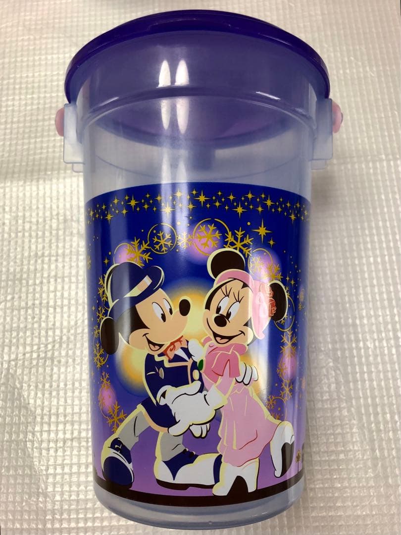 ディズニーTシャツ(Msize)&タンブラー【おまけ2002Xmasバケツ】