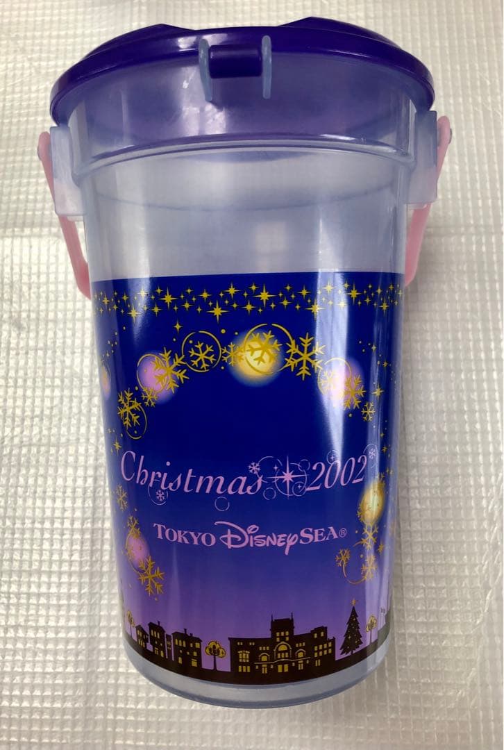ディズニーTシャツ(Msize)&タンブラー【おまけ2002Xmasバケツ】