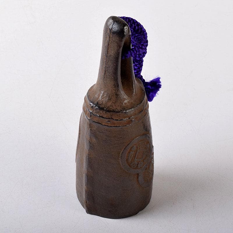 南部鉄器　釜師　鈴木盛久造　南部砂鉄鈴　手振り鈴　共箱　C　R8151