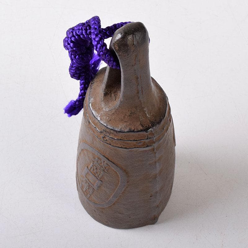 南部鉄器　釜師　鈴木盛久造　南部砂鉄鈴　手振り鈴　共箱　C　R8151