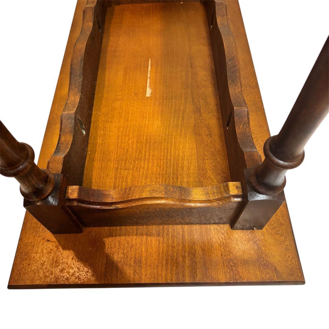 希少❣️カリモク 家具 コロニアル テーブル サイドテーブル 花台 アンティーク