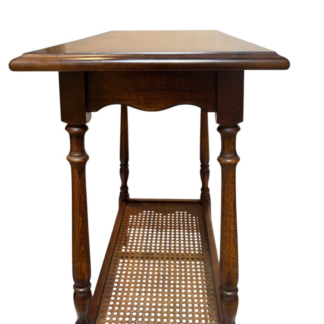 希少❣️カリモク 家具 コロニアル テーブル サイドテーブル 花台 アンティーク