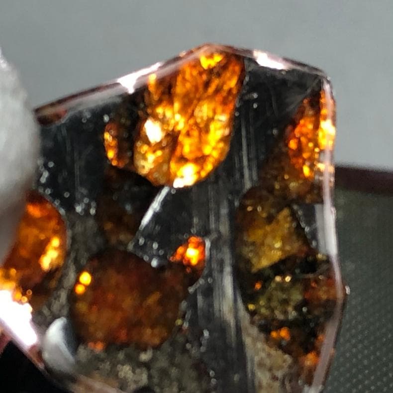 隕石 アルタイ隕石　原皮付き　石鉄隕石　パラサイト隕石　4点　重さ39