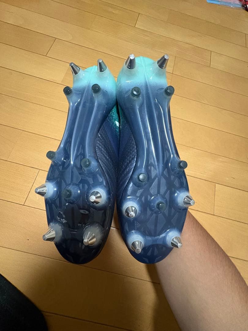 田中隼磨 直筆サイン入り、実着用スパイク 松本山雅 adidasエース17.1