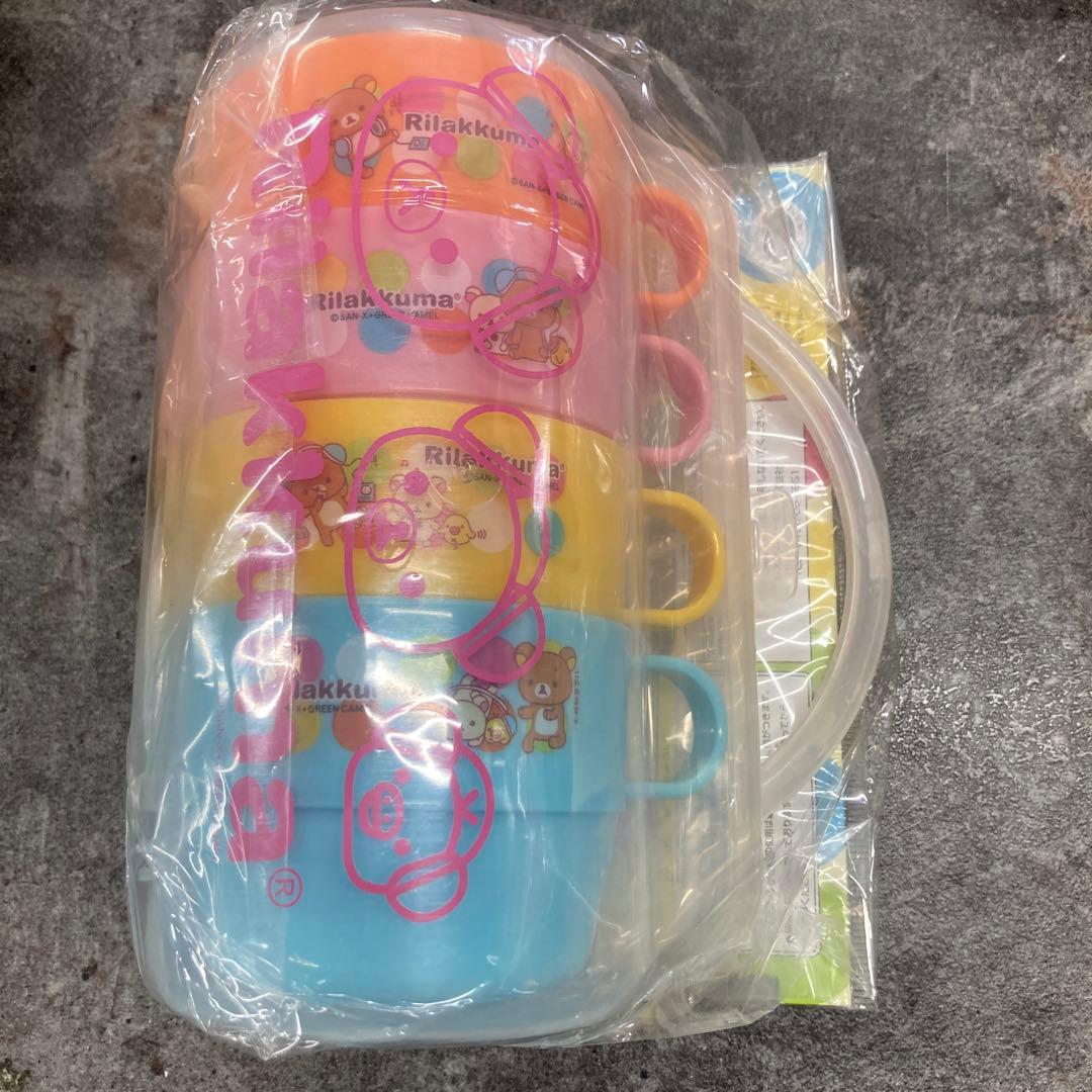 リラックマ　黄色いとり　ぬいぐるみ　コップ　お弁当箱