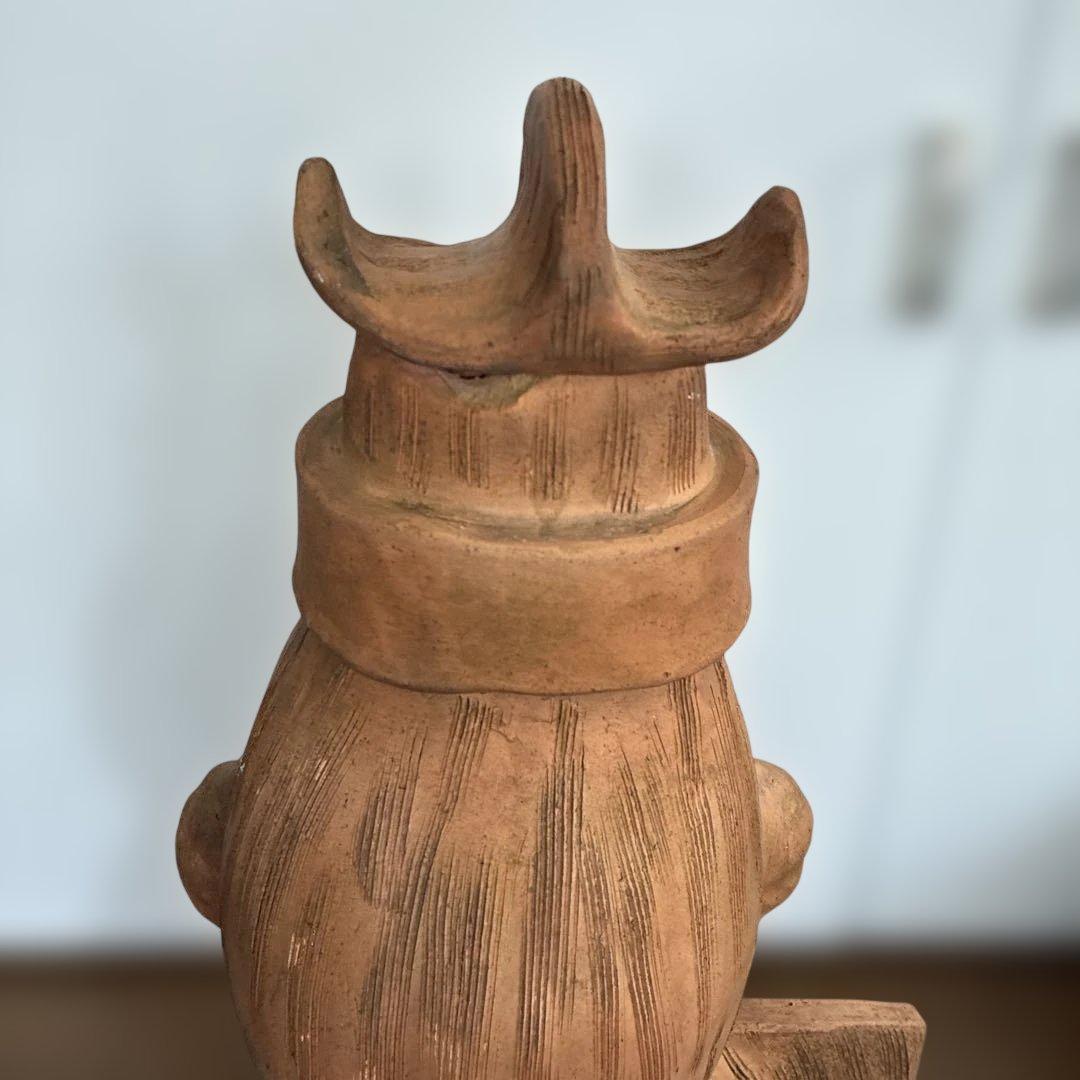 《はにわ》花瓶　レトロ置物　高さ53cm