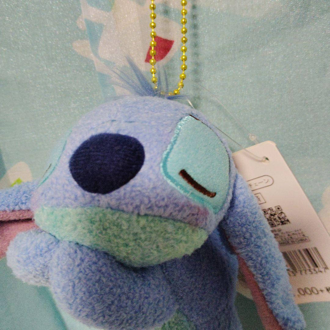 ディズニーストア　スティッチ　プラッシュキーチェーン　ぬいば