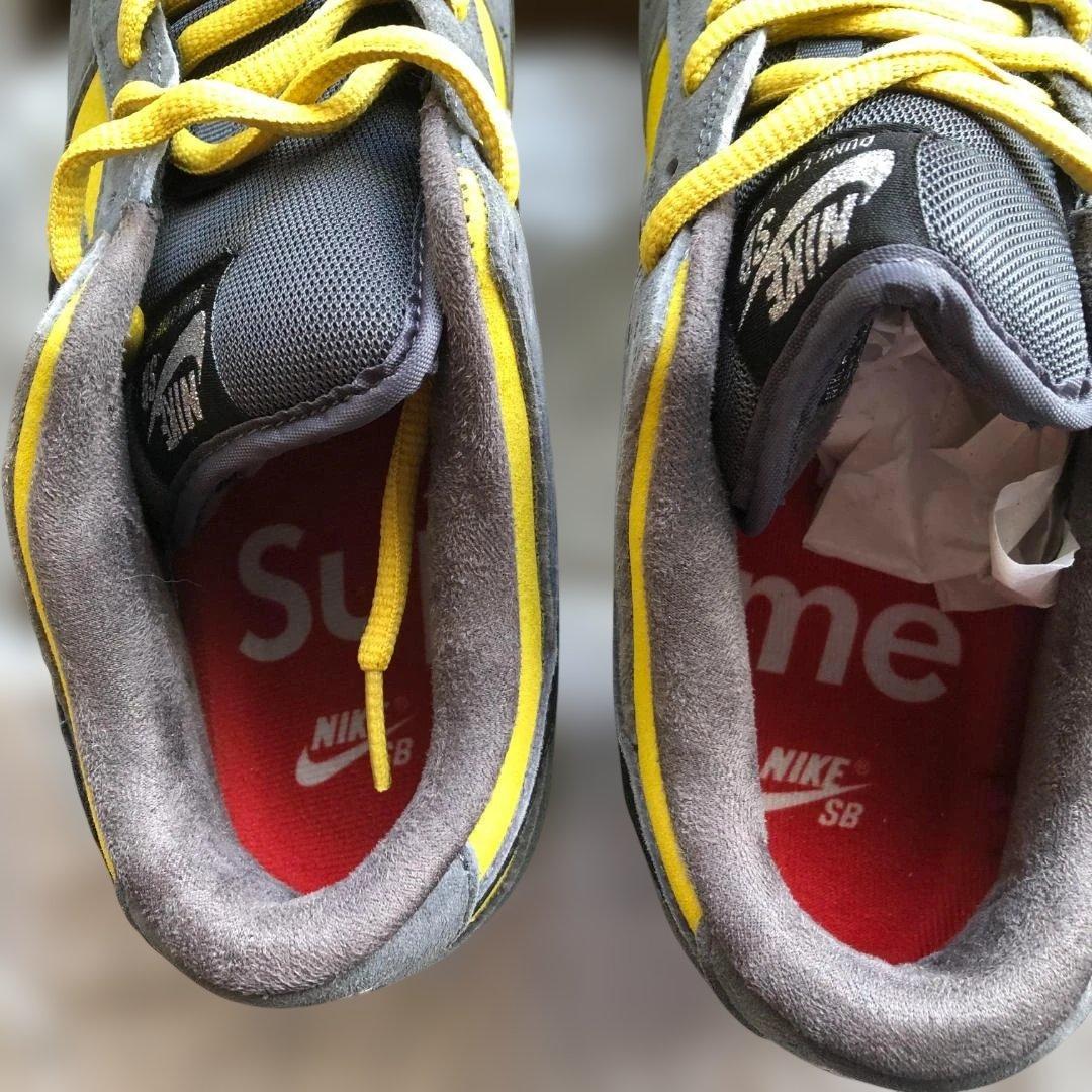 Nike SB Dunk Low グレー/イエロー 26.5cm