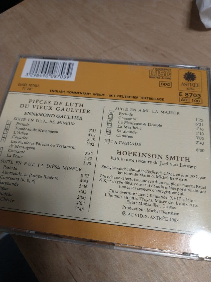 クラシック Vieux Gaultier Hopkinson Smith Pieces De