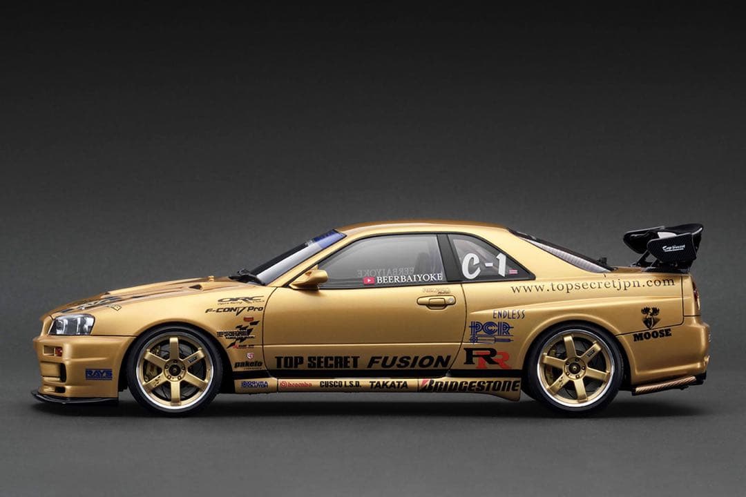 ミニカー IG3799 1/18 TOP SECRET 34GT-R (BNR34)