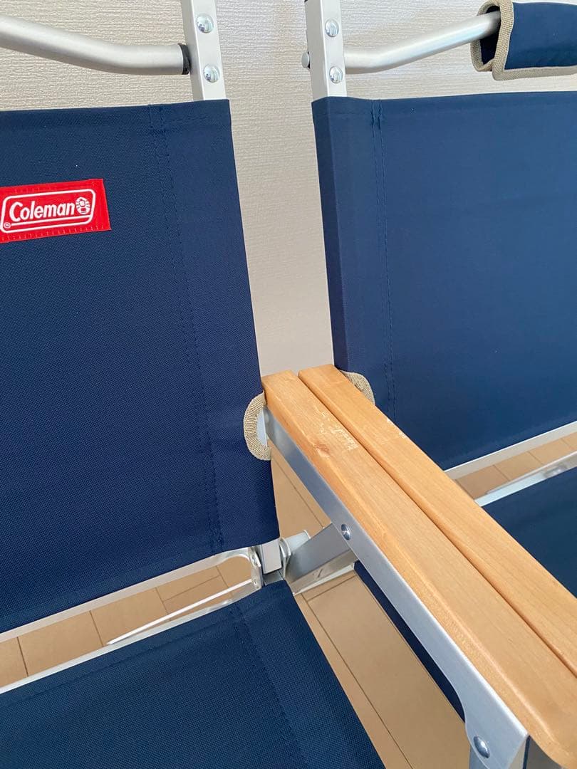 Coleman コンパクトフォールディングチェア　2脚セット ネイビー