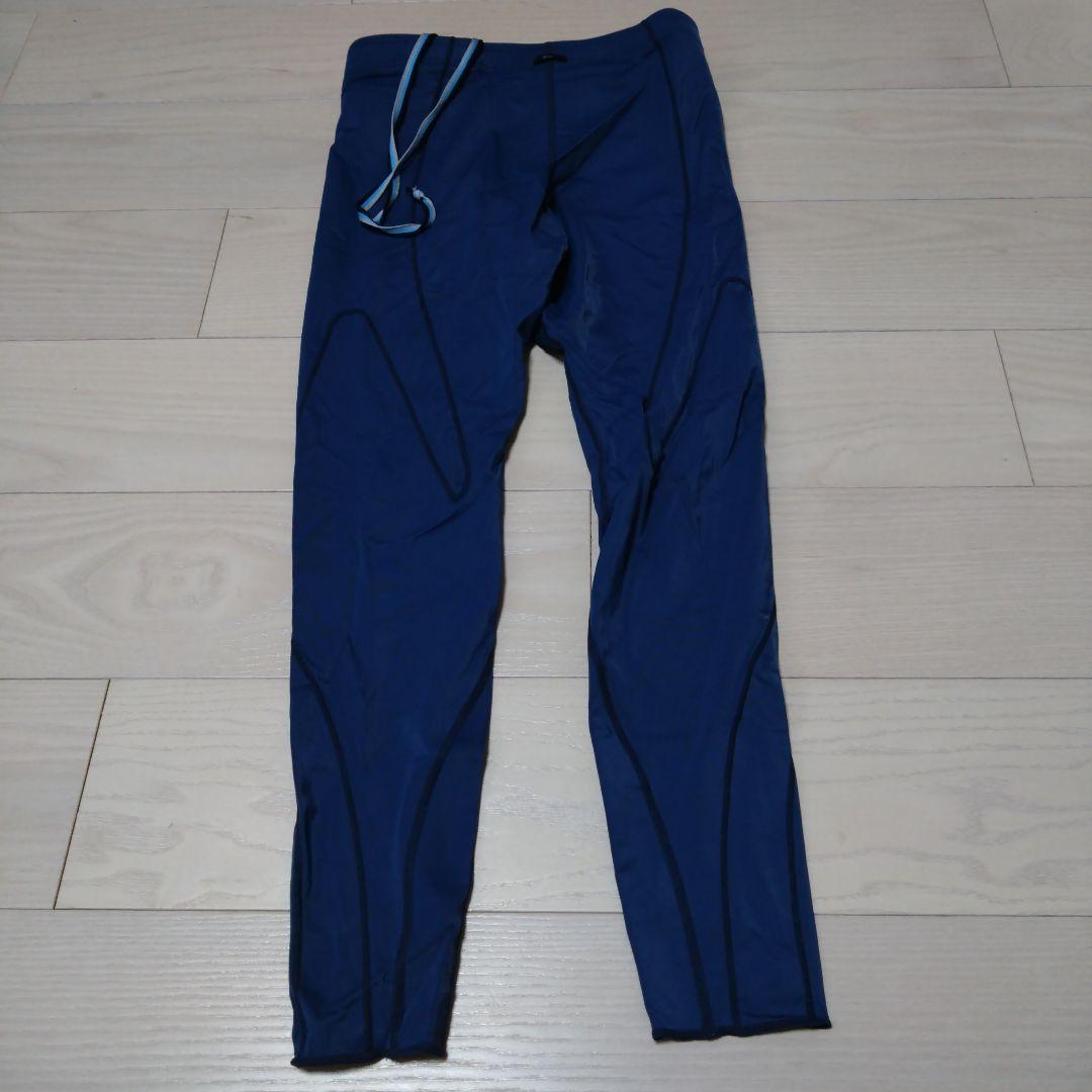 cwx マラソン タイツ ロング メンズ M 青