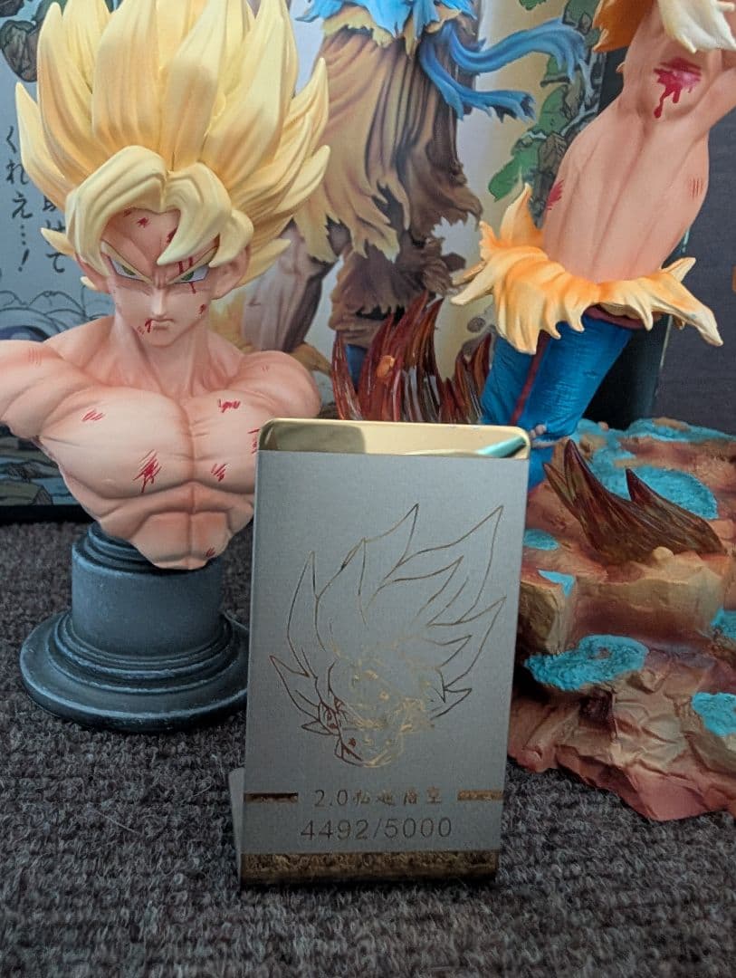 5000体限定 　スーパーサイヤ人 孫悟空 ガレージキットシリアル プレート付属