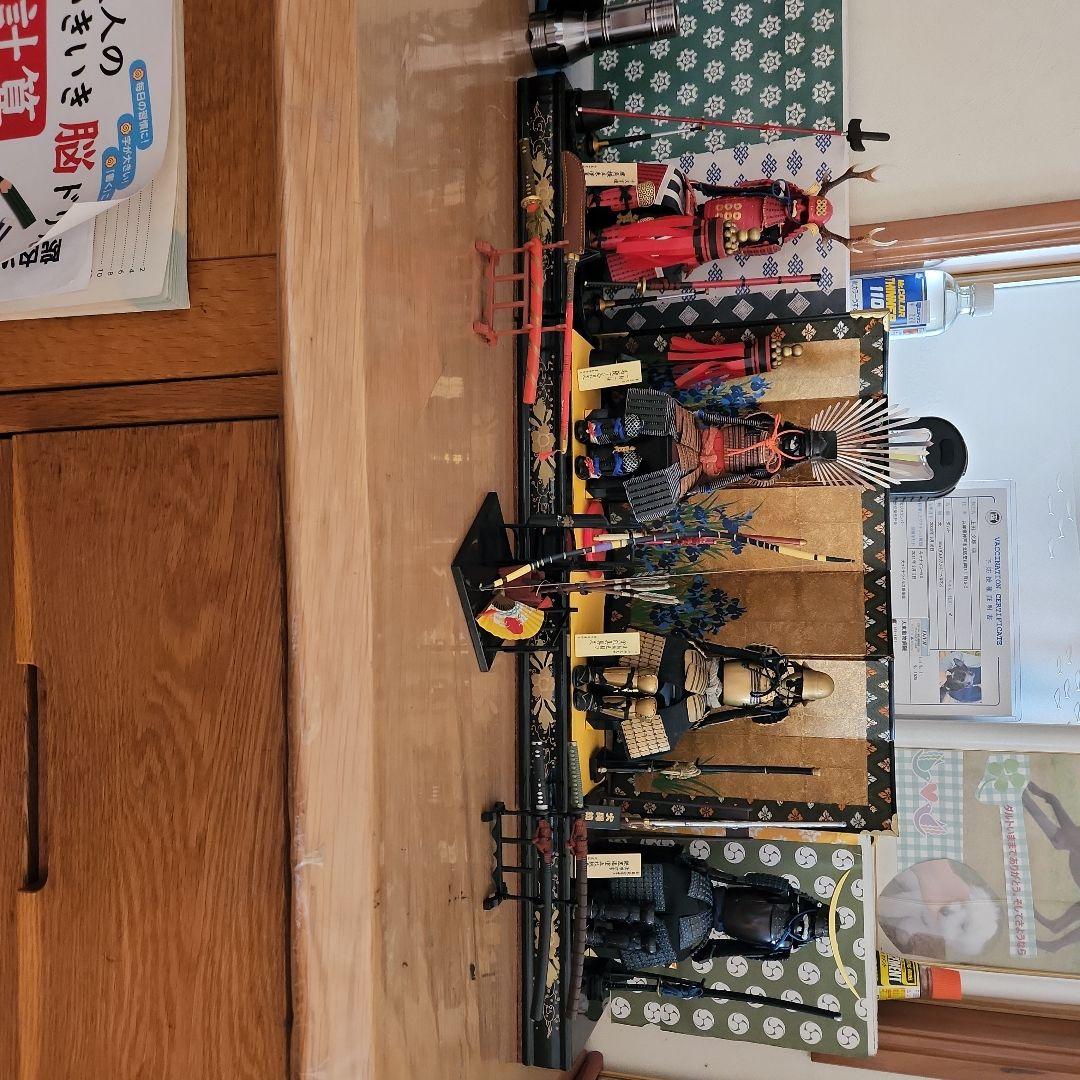 戦国武将甲冑フィギュア4品まとめ売り。