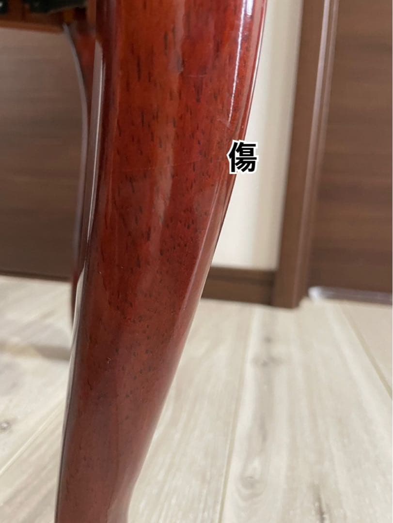 中古美品.ヤマハピアノ付属椅子木目猫脚.No50