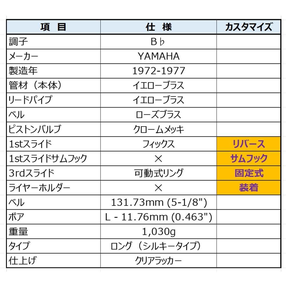 ポルコ　YAMAHA YCR-332 インペリアルコルネット