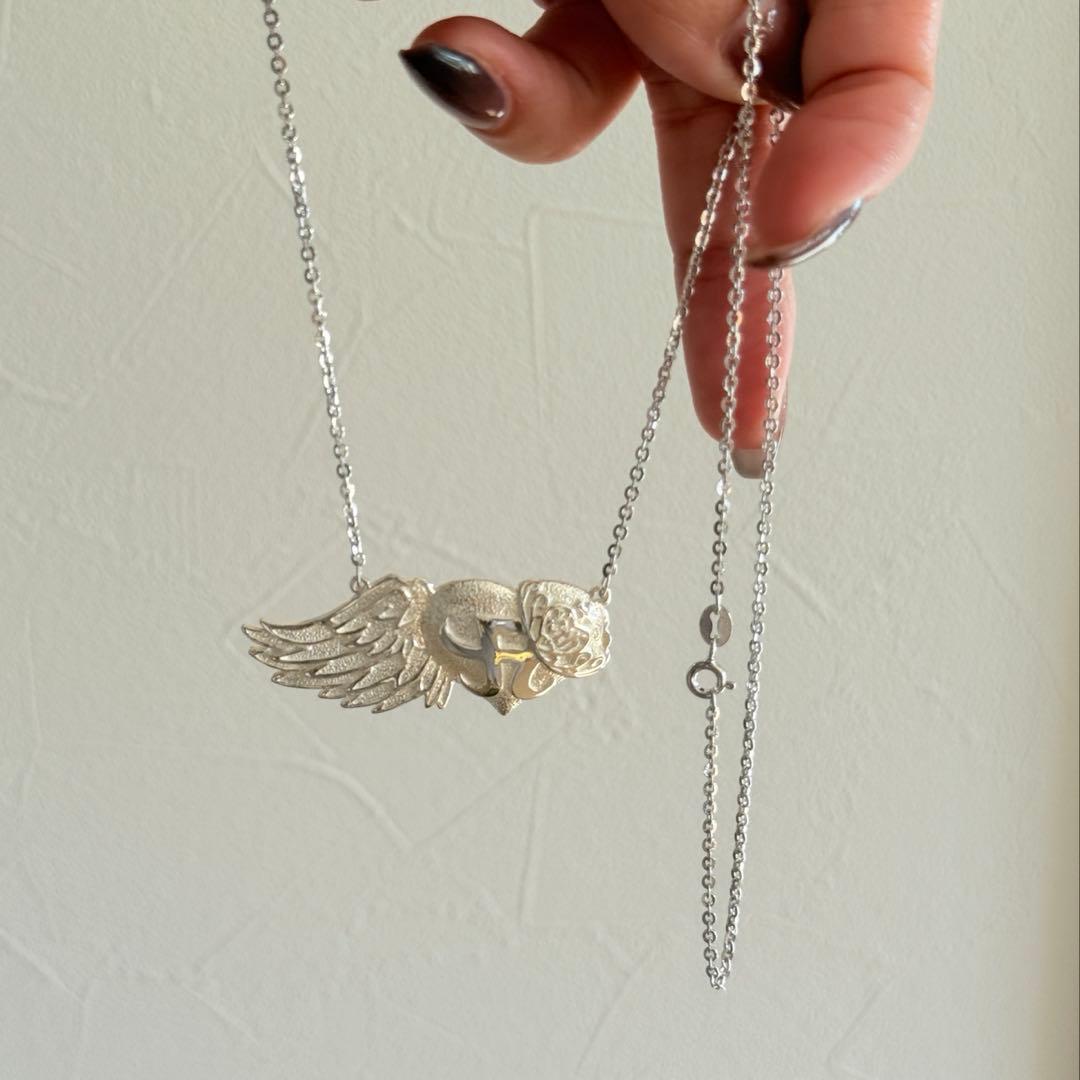 新品★シルバー925浜崎あゆみ10周年ロゴネックレス