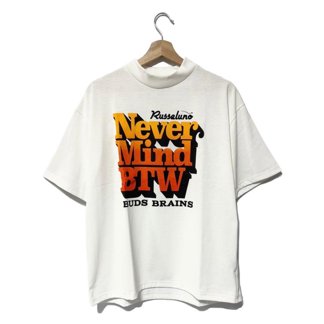 ラッセルノ ゴルフ グラフィック プリント S/S モックネック ホワイト M