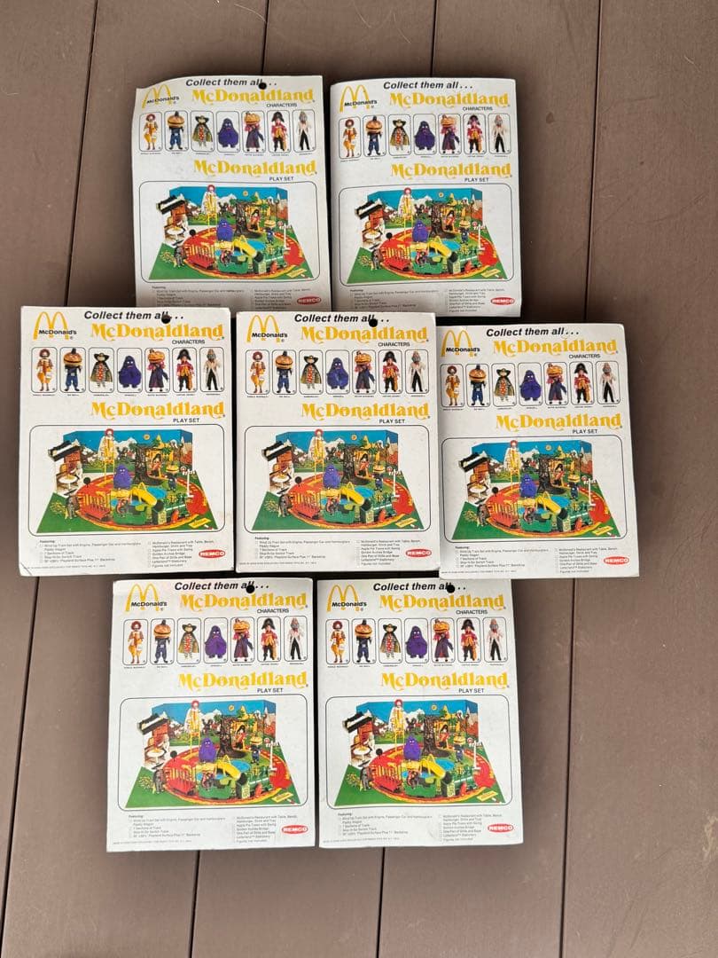 激レア REMCO 1976 マクドナルド ブリスターパック 7体 セット