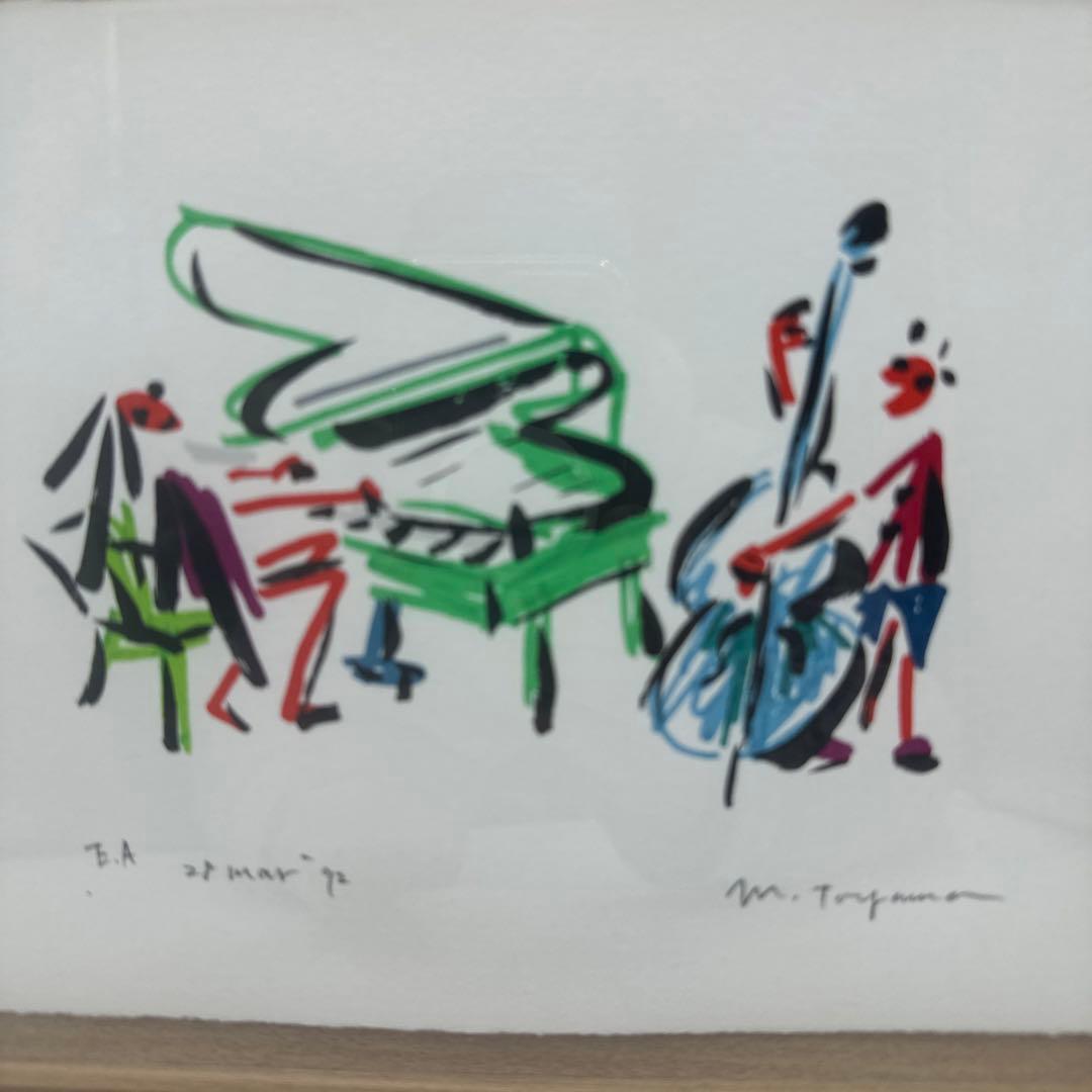 遠山正道　引出物　シルクスクリーン21.7×26.7㎝