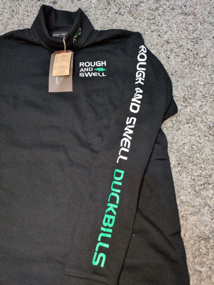 【新品未使用】★ROUGH AND SWELL★タートルネック S ブラック