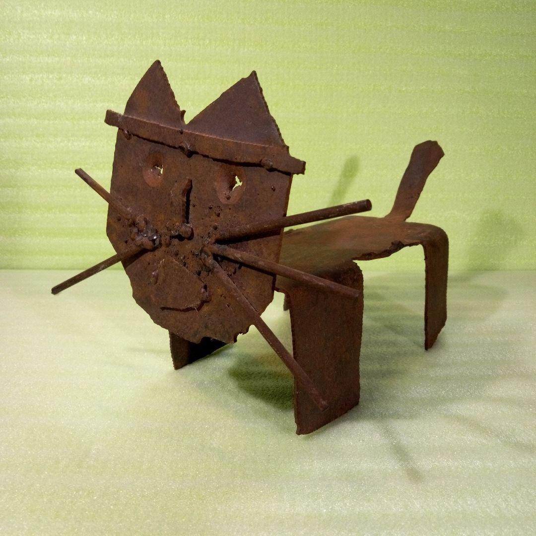 鉄の猫　ねこ　猫　CAT　にゃんにゃん　手作り　ハンドメイド　世界に一つだけ