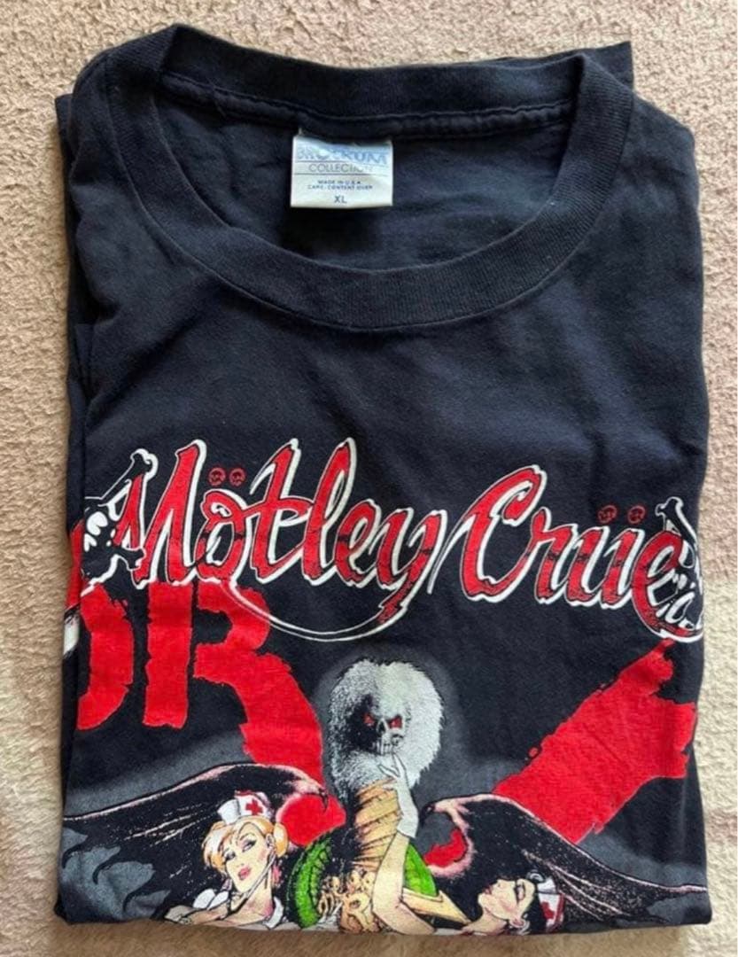 Motley Crue モトリー・クルー 1990年　Tシャツ　半袖　黒　XL